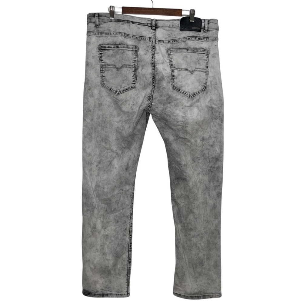 Recess Denim Collection Slim Tapered Gray Acid Washed Jeans Mens Size 44 x 32